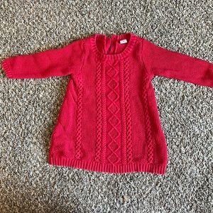 Red Christmas sweater dress